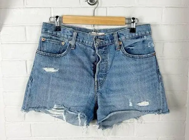 Levi's Levi’s Button Fly Distressed Wedgie Shorts Size 30