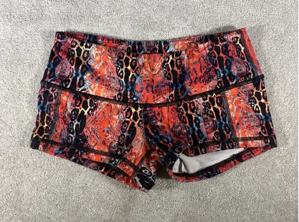 Fleo Shorts Womens S Leopard Colorful Workout Crossfit Weightlifting Running