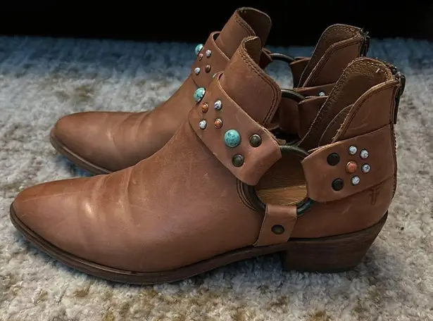 Frye  Ray Stone Harness Booties