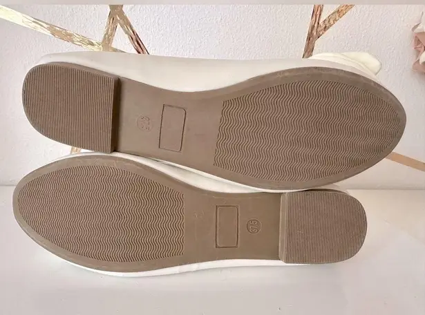 Fever Sole White Ballet Women's Flats (SH92) Size 7