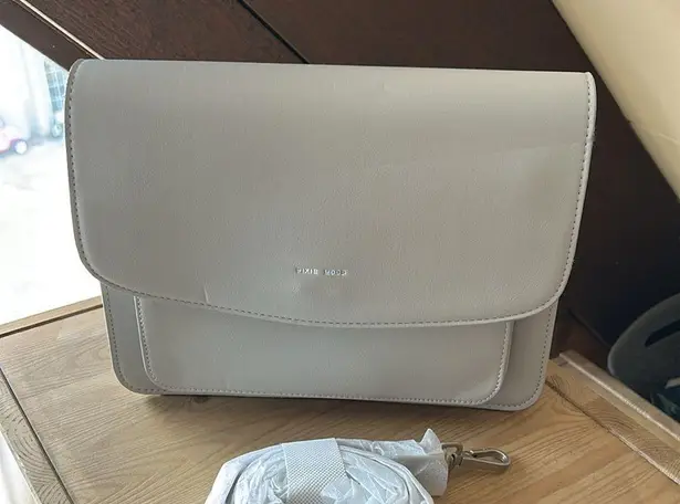 Pixie Mood Zoe Crossbody Grey Vegan Leather Shoulder Bag Handbag Purse NWT