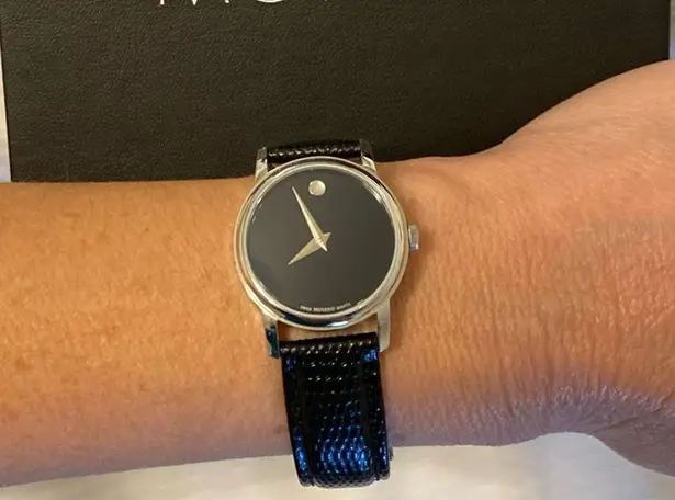 NWT Movado Museum Collection MOV23487 NIB Black