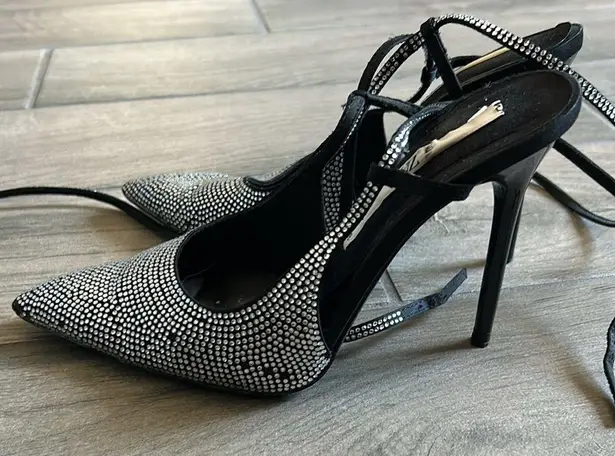 ZARA  rhinestone heels