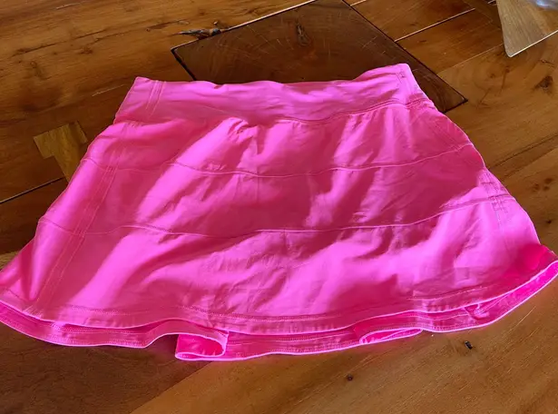 Lululemon Sonic Pink Pace Rival Skirt TALL