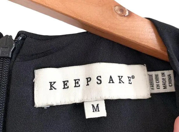 Keepsake The Label Sequin Flower High Neck Floral Sleeveless Top Black Medium