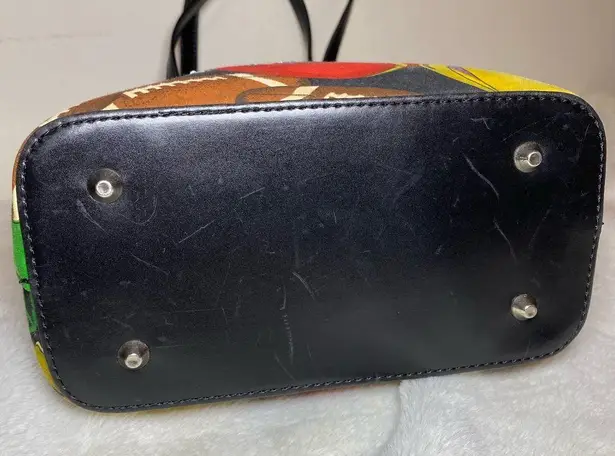 Vintage Bedazzled Football Tote Bag VGUC Black