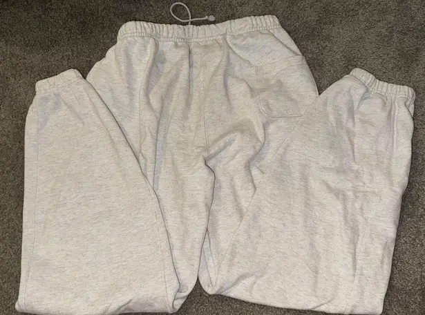 Champion Reverse Weave Sweatpants silver grey color size medium