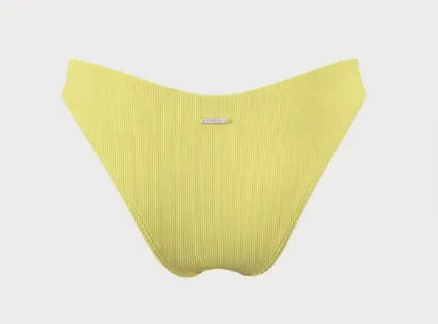 BERLOOK Yellow Solid Low Waisted Bikini Bottom ONLY 40