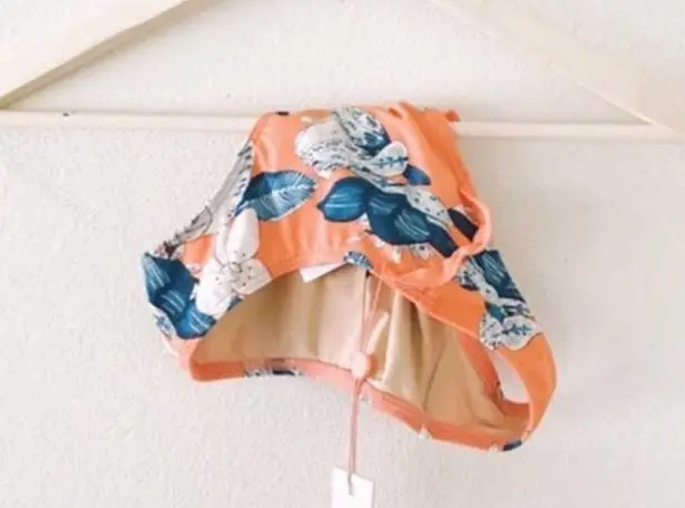 MINKPINK  Swim Enchanted Forest Orang Ruffle Cheeky Bikini Bottoms NWT Sz Small - Image 3