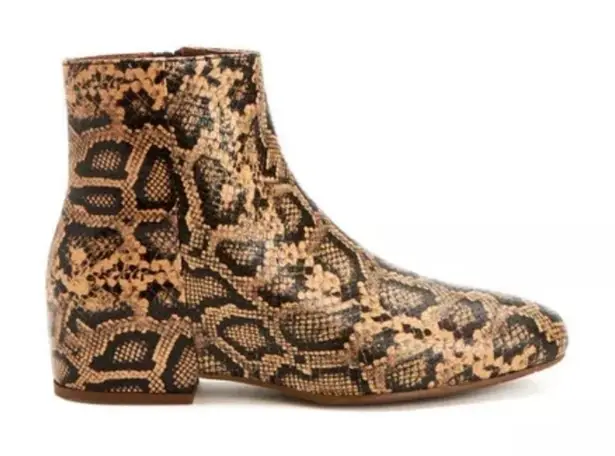 Aquatalia Ulyssa Snakeskin Ankle Booties 6