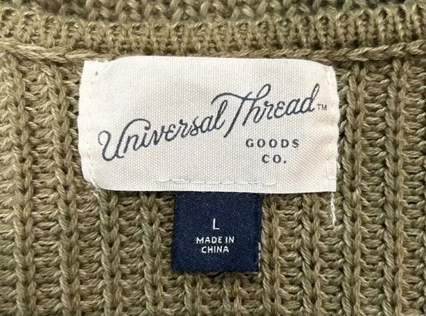 Universal Threads  Olive green knit cardigan in size large