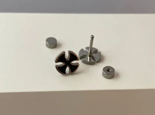 Titanium Steel Cross Stud Earrings for Men Women,Cross Earrings,Unisex Earrings Black