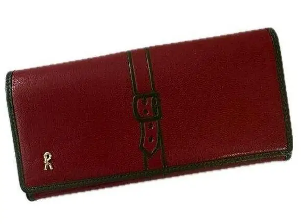 NWOT Roberta di Camerino Lulu Red Italian Leather Bi