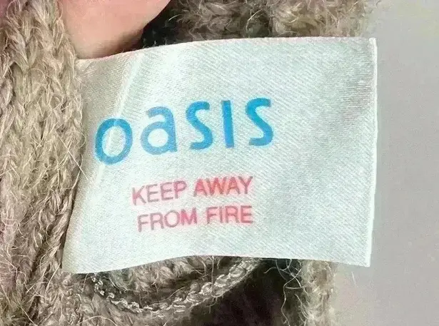 Oasis Cowl Neck Tunic Sweater Oversized Brown Alpaca Blend Women’s Size US 8-10