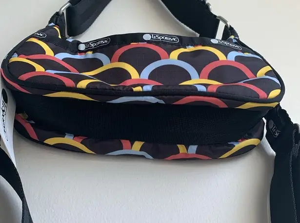 LeSportsac New! x Rowing Blazers Arc de Noir AEC Shoulder Bag Arc en Ciel- Black