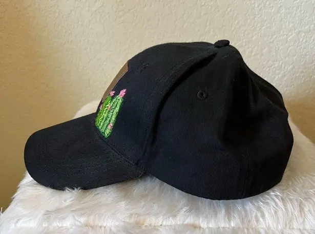 Cactus embroidered Black Texas Hat