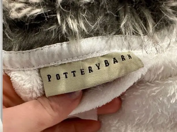 Pottery Barn  Faux Fur Ombre Robe