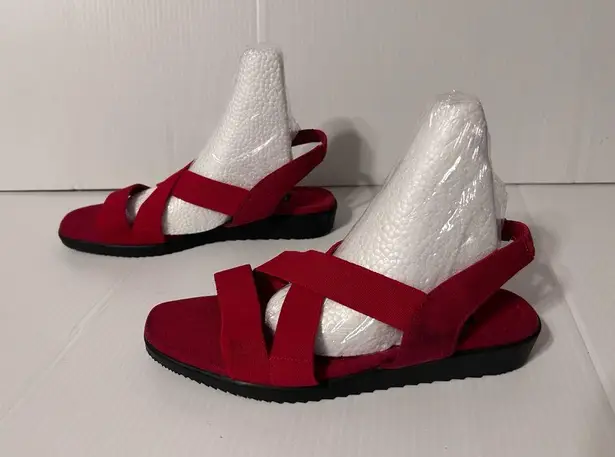 Easy Spirit red strap sandals women size 8 B