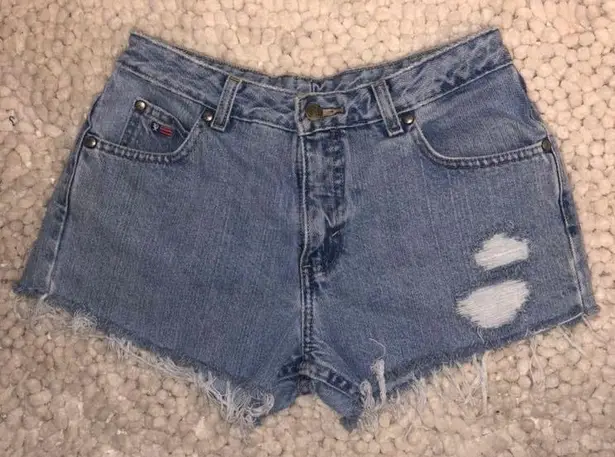 Vintage Wrangler Denim Cut Off Shorts Blue