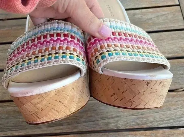 Veronica Beard Dali Woven Wedge Sandals