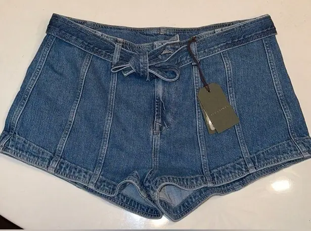 ALLSAINTS 💛NWT Frankie High Waist Belted Denim Shorts, Size 32