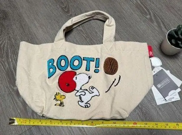 Snoopy Woodstock Canvas Tote Bag Red