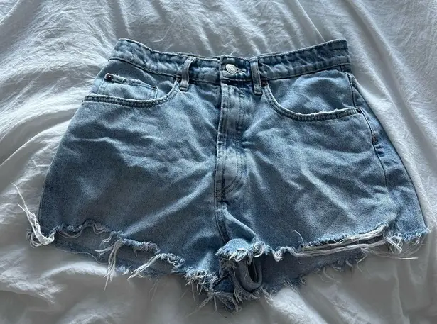 ZARA  Distressed Jean Shorts