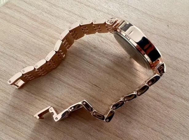 Kristie Taylor Diamond and Rose Gold Tone Watch Ladies Beautiful Quartz Watch