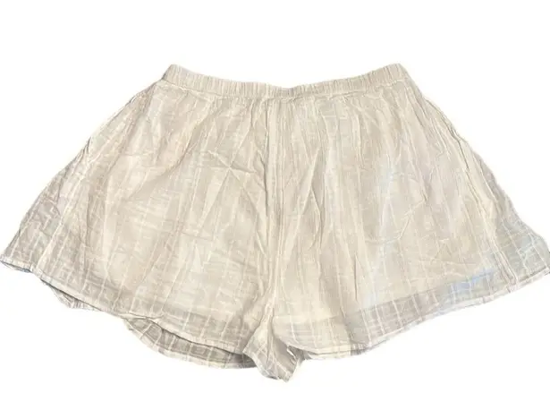 American Eagle  Outfitters Drawstring Skort Elastic Waist White Size M NWT