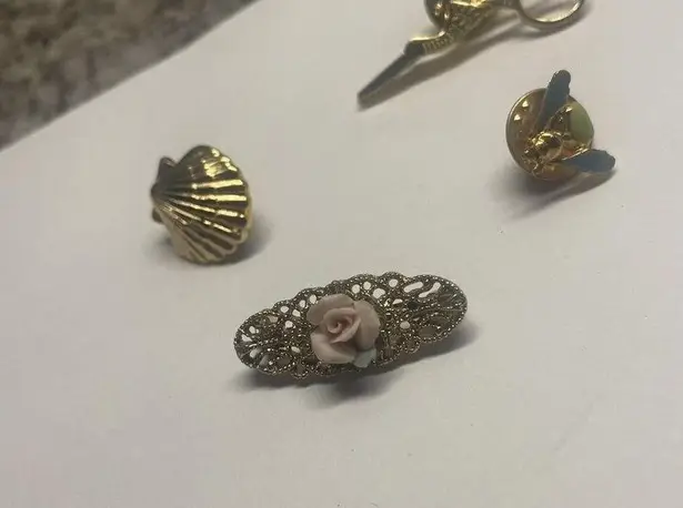 Lot Of 5 Brooch / Tack Pins