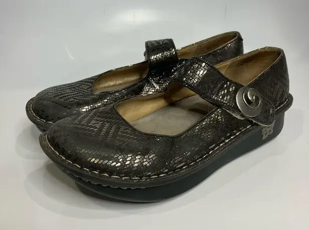 Alegria metallic mary Jane comfort shoes size 37