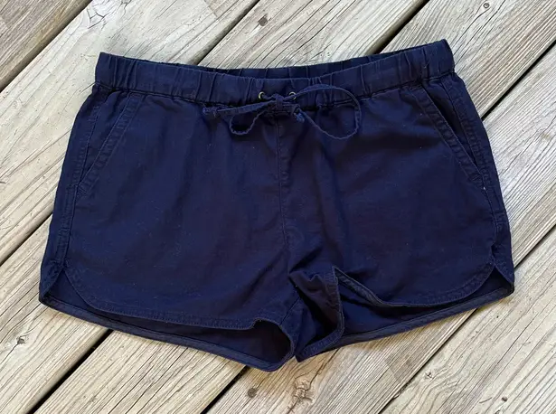 J.Crew Women's Linen Cotton Blend Navy Shorts Size S Blue