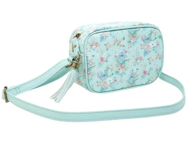 Lounge Fly Disney Lilo & Stitch Mint Floral Camera Bag NWOT tropical crossbody