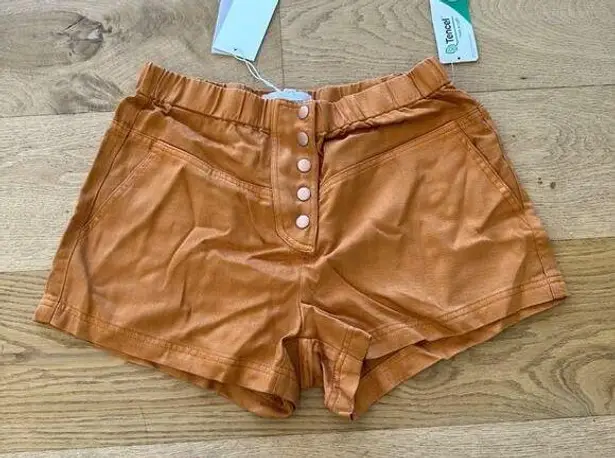 Dear John  - Maddie Super High Rise Shorts in Amber Glow Orange