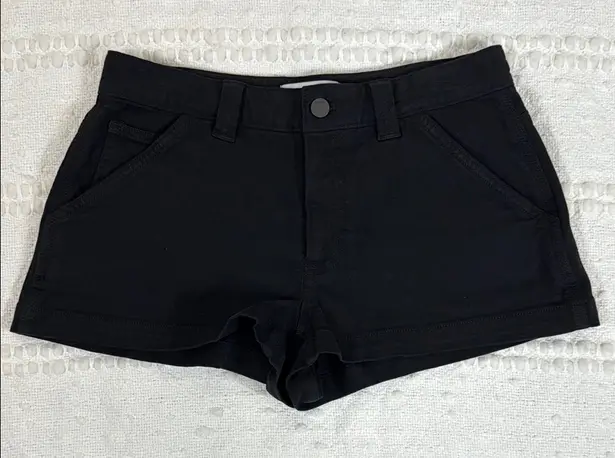 Aritzia TNA Black Denim Shorts Size 4