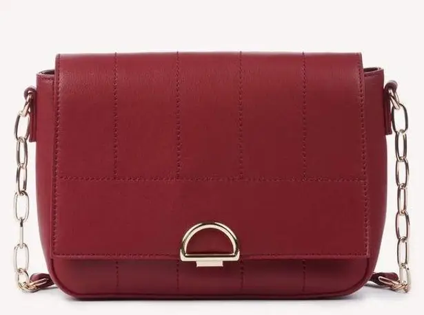 Sole Society Red Vegan Leather Crossbody