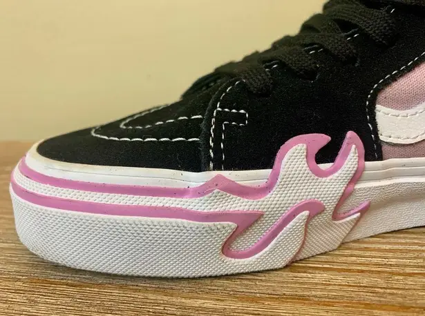 Vans  Pink Flame Sk8-Hi Shoes Women’s SZ 5 Men’s SZ 3.5