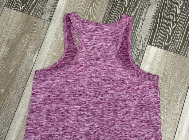 NWOT Real Essentials Sz M Racerback Tank Top Dry Fit Space Dye Purple Size M