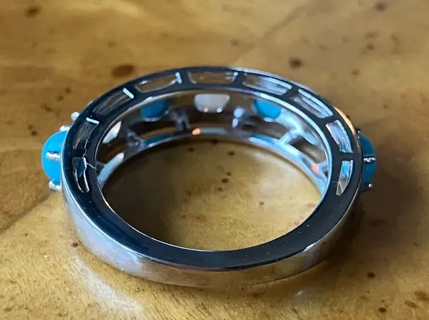 Sleeping Beauty Turquoise Ethiopian Opal Sterling Silver Ring Size 6