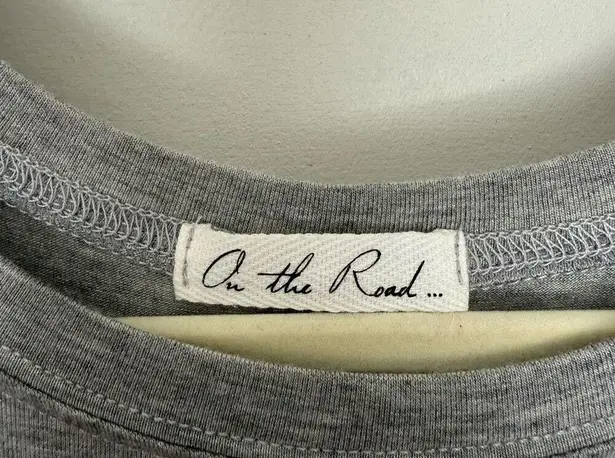 On The Road Women’s Large Grey Long Sleeve Split Blouse Dress