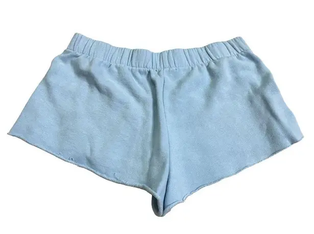 PacSun Playboy By  Women's M Blue Cotton Elastic Waist Sweat Shorts Soft Cozy