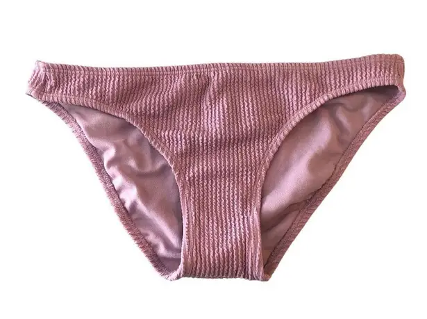 Salt + Cove Juniors Textured Hipster Bikini Bottoms Rib Dusty Violet Purple M Size M