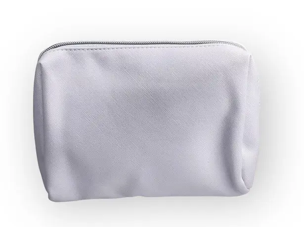 new Naked & Thriving 𒀭 Ltd Ed Zip Vegan Leather Travel Case Bag 𒀭White 𒀭 White