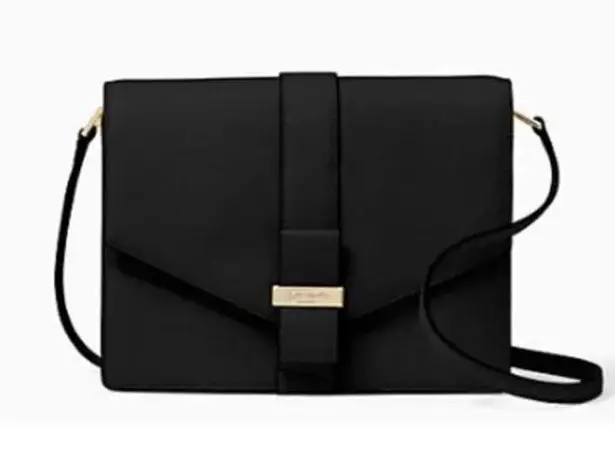 Kate Spade  Josephine Black Leather Crossbody Bag