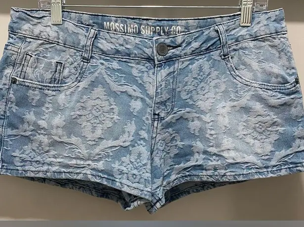 VTG 90s Y2k Mossimo Patterned Denim Jean Mini Hot Shorts