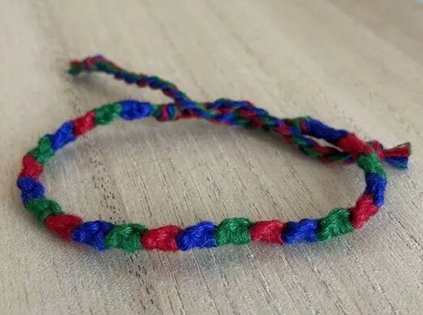 Handmade Liliana Bracelet, anklet, trendy, comfortable, tie, embroidery thread, woven, gi