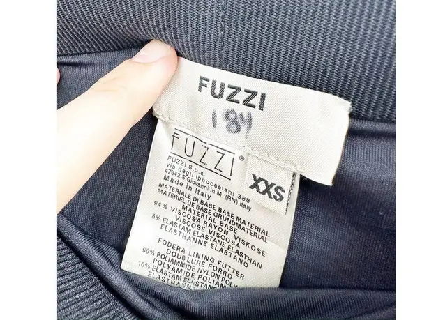 Fuzzi Patchwork Print Ruched Midi Skirt Size XXS