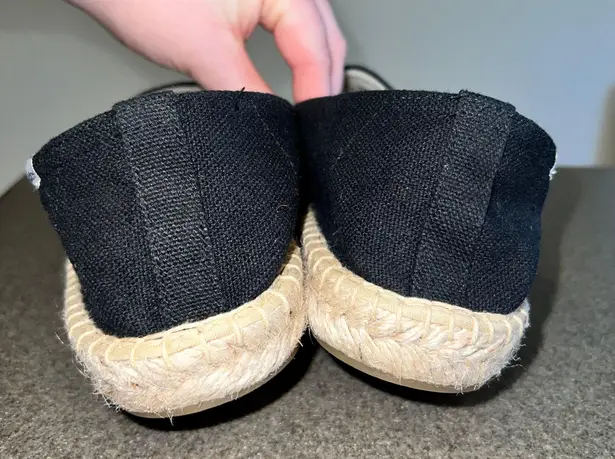 Soludos Dali Espadrille Slip On Shoes in Black