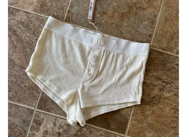 SKIMS Cotton Rib Short Bone Size Small