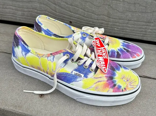 Vans NEW  Washed Tie-Dye Authentic Shoes | Multicolor Skating Casual NWT thumbnail 1